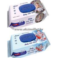 Aquella Aquella Premium Baby Nedves Törlőkendő 120db-os Kukapos