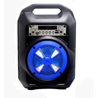  Hordozható hangszóró Bluetooth multimédia lejátszó akkumulátorral LED hangszóróval Mp3,FM-Rádió, ...