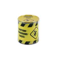  WC papír Dangerous gases! sárga 33/0047 - Tréfás WC papír
