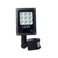  10W SMD LED PIR mozgásérzékelős Speciális reflektor fényvető hideg fehér SLIM Kültéri spotlámpa I...