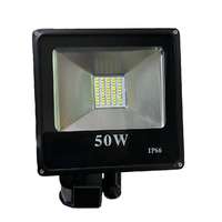  50W SMD LED mozgásérzékelős reflektor fényvető hideg fehér SLIM Szabadtéri spotlámpa IP66 - A...