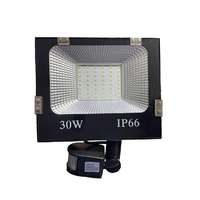  30W SMD LED mozgásérzékelős reflektor fényvető hideg fehér SLIM Szabadtéri spotlámpa IP66