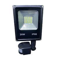  20W SMD LED mozgásérzékelős reflektor fényvető hideg fehér SLIM Szabadtéri spotlámpa IP66