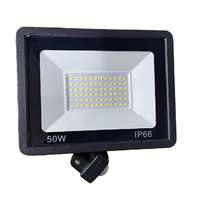  50W Ultra vékony 72 LED mozgásérzékelős reflektor fényvető hideg fehér SLIM Kültéri spotlámpa IP6...