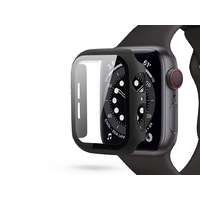  Apple Watch 4/5/6/SE (44 mm) védőtok beépített edzett üveggel - DEFENSE 360 - fekete (ECO csomago...