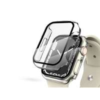  Apple Watch 7/Series 8 (41 mm) védőtok beépített edzett üveggel - DEFENSE 360 - átlátszó (ECO cso...