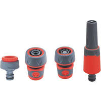 EXTOL Premium EXTOL Premium locsoló alapszett 3/4" tömlőhöz, 4db (1 szórófej, 2 gyorscsatlakozó, 1 kuplung)