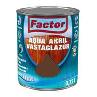 Factor FACTOR Aqua Akril vastaglazúr - gesztenye XTR 0,75 l