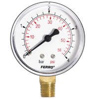 Ferro FERRO Nyomásmérő alsós csatlakozású 4bar 63mm 1/4"