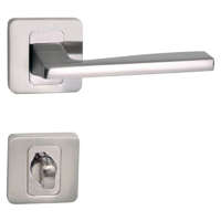 Maestro Basic LIGHT szatén nikkel négyzetrozettás beltéri kilincs WC zár
