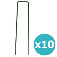 Nortene NORTENE Fixsol fém rögzítő 17*3,5cm zöld 10db/csom