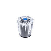 Kristály gomb 1/2" kék