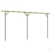 vidaXL Fa kerti pergola 400 x 40 x 205 cm