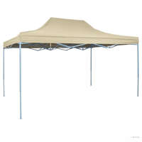 vidaXL Összecsukható, felállítható sátor 3 x 4,5 m krémfehér