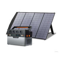 Allpowers ALLPOWERS hordozható erőmű tartalék akkumulátor & napelem áramfejlesztő, 1500W vészhelyzeti tápegység, 18V Solarpanel