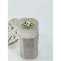  Arany - fehérarany gyémánt gyűrű
