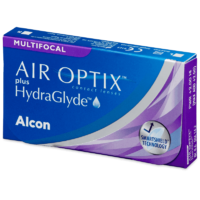 Alcon Air Optix plus HydraGlyde Multifocal (3 db lencse)