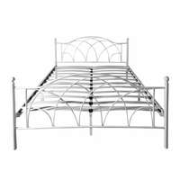Timeless Home Lotti fém ágykeret ajándék ágyráccsal, több méretben és színben-Fehér 90x200 cm