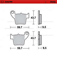  Fékbetét Honda CRF 250-450ccm RMS 0660