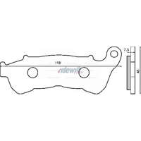  Fékbetét SUZUKI BURGAMAN 125-200 / HONDA JAZZ 250 / SH 300ccm RMS 2540