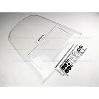 Szélvédő plexi robogóra univerzális Tip 2