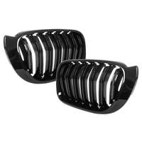 BMW X4 F26 14-17 fényszóró (vese) bal + jobb szett. FEKETE FÉNYES