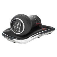 12MM VW Golf IV 97-03 sebességváltó gomb + váltószoknya PIROS varrással és előlappal KRÓM 6 SEBESSÉGES