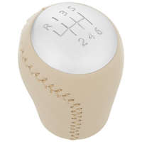 Nissan Juke 2010- sebességváltó gomb 6 SEBESSÉGES BÉZS ECO BŐR + EZÜST