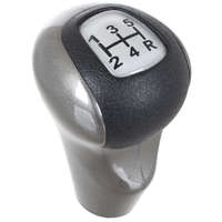 Honda Civic VIII 2005- sebességváltó gomb SZÜRKE-FEKETE 5 SEBESSÉGES BURKOLAT EZÜST