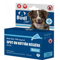 Primavet Bobi Star 3ampulla spot-on , kullancsok és bolhák ellen (EX-spot-al megegyező hatóanyag ) , macskákra tilos alkalmazni