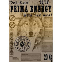 Delikan Delikan Prima Energy Red Meat kutyatáp 20kg . Az ár nem tartalmazza a házhoz szállítási díjat .A fotó illusztráció