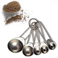 5 darabos fém mérőkanál szett - Kicsi