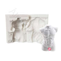 Szilikon fondant és marcipán mintázó – Férfi test