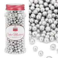 CakeMasters szórócukor, cukorgyöngy – Ezüst gyöngy – 5mm