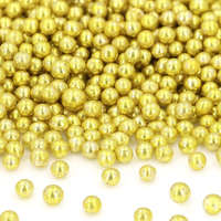 CakeMasters szórócukor, cukorgyöngy – Arany gyöngy – 5mm