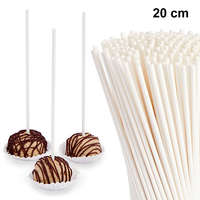  50 darabos papír nyalóka pálcika és cake pop pálcika – 20 cm