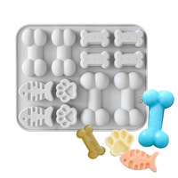 12 részes szilikon forma – Csont, tappancs és halszálka