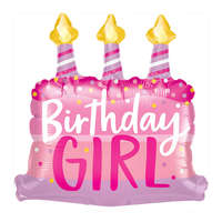  Fólia lufi – Születésnapi torta – Birthday GIRL