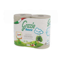 LUCART Lucart GRAZIE NATURAL háztartási toalettpapír, 3 rétegű, 4 tekercses