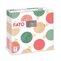FATO Fato Sztár karácsonyi szalvéta Bubble Gold 2 rétegű 38x38cm 40 szál/csomag