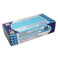 BIMEL Bimel Nitril vizsgáló kesztyű, púdermentes, kék "L" 100 db/doboz
