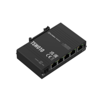 Teltonika Networks TSW010 Ipari Switch | 5 x 10/100 Ethernet port | Integrált DIN rögzítés