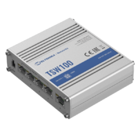 Teltonika Networks TSW100 Ipari Switch 5 x Gigabit Ethernet port Layer 2 PoE+