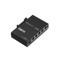 Teltonika Networks TSW114 Ipari Switch | 5 x Gigabit Ethernet port | Integrált DIN rögzítés