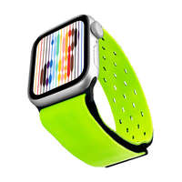 Apple Watch | Lycra, neon zöld sport óraszíj | 42, 44, 45mm | Lisbon kollekció