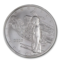 Mesa Grande Native American Bison Dollar (2025) - 1 Oz - ezüst gyűjtői érme