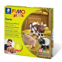 FIMO FIMO Kids süthető gyurma készlet, Form & Play - 4x42 g - farm