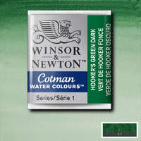 Winsor&Newton Winsor&Newton Cotman 1/2 szilkés akvarellfesték - 312, hooker's green dark