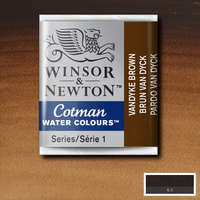 Winsor&Newton Winsor&Newton Cotman 1/2 szilkés akvarellfesték - 676, vandyck brown