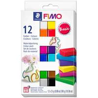 FIMO FIMO Soft Colour Pack süthető gyurma készlet, 12x25 g - Basic Colours